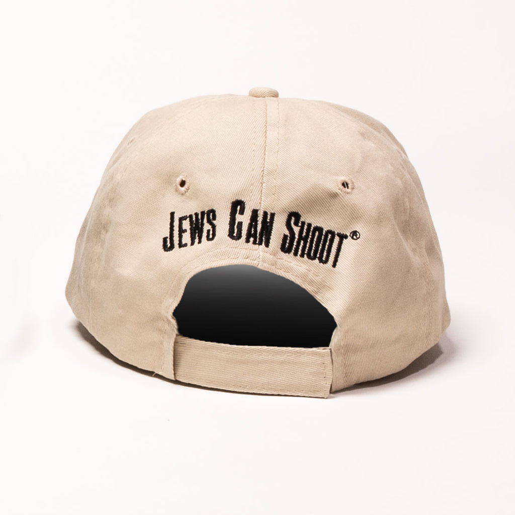 Khaki Jews Can Shoot ball cap