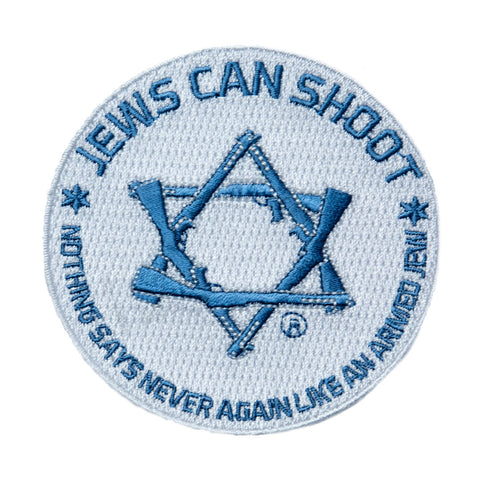 Jews Can Shoot - "Nothing says 'Never Again' like an armed Jew" patch - Two color